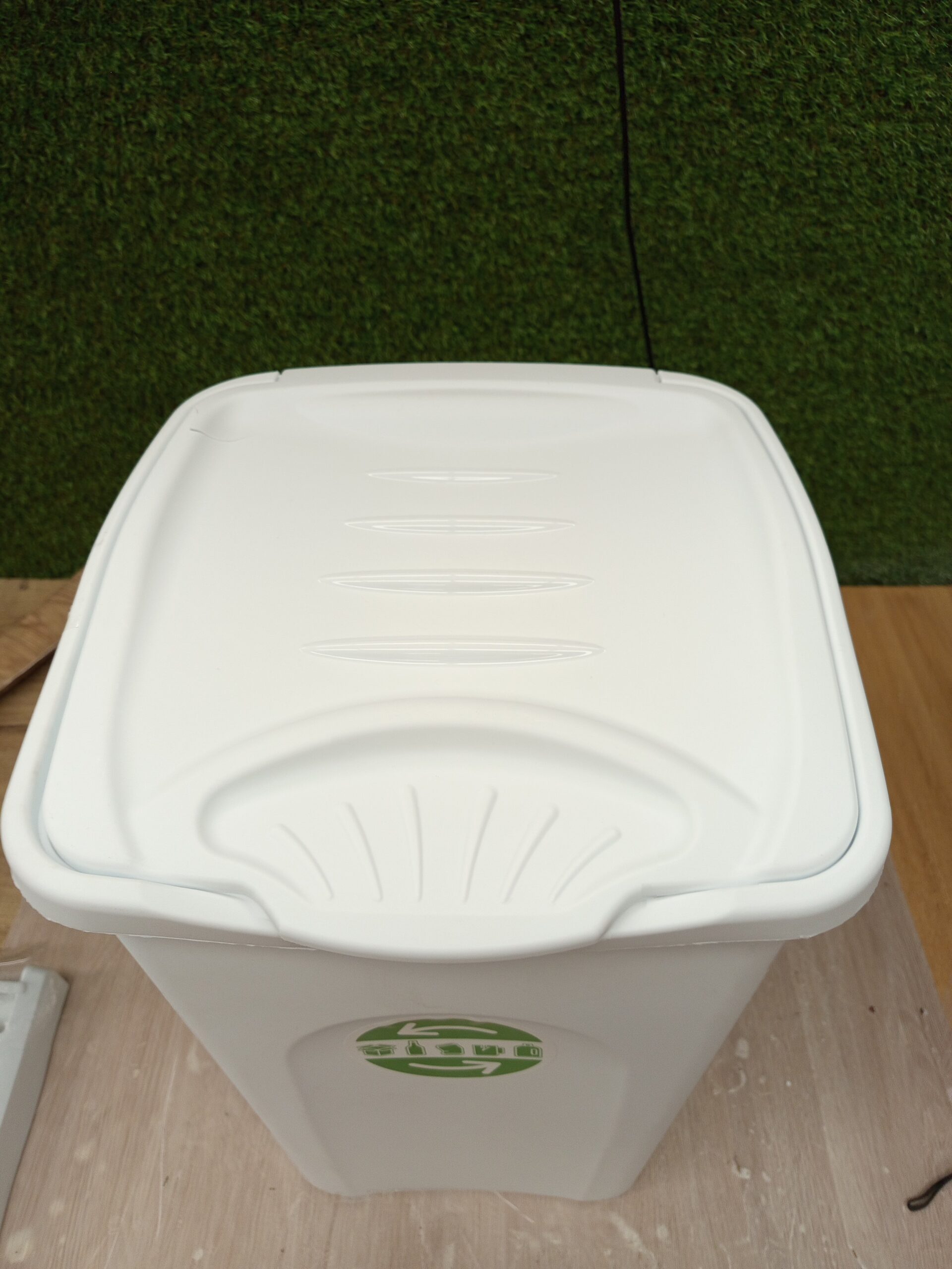 Stefanplast – Cubo de Basura, 50 L, Color Blanco - Imagen 3