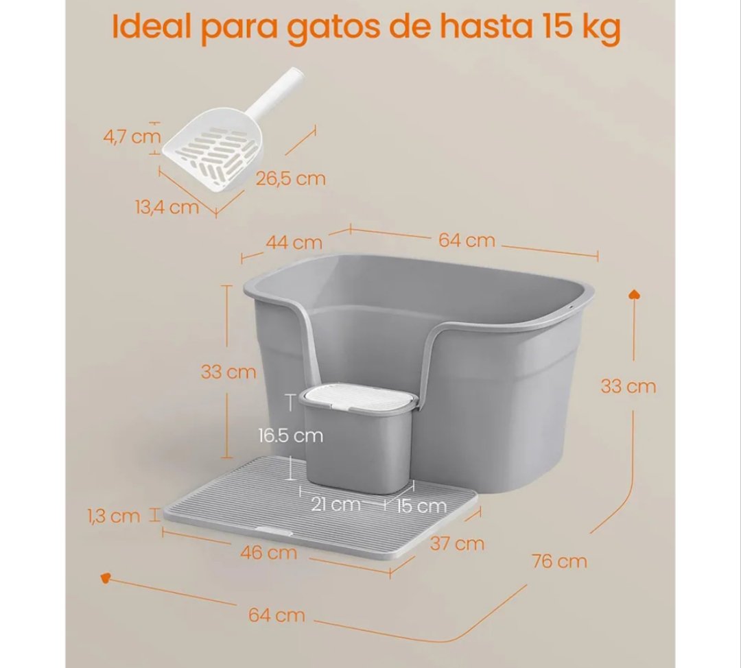 Feandrea Caja de Arena para Gatos PPT003G01 - Imagen 2