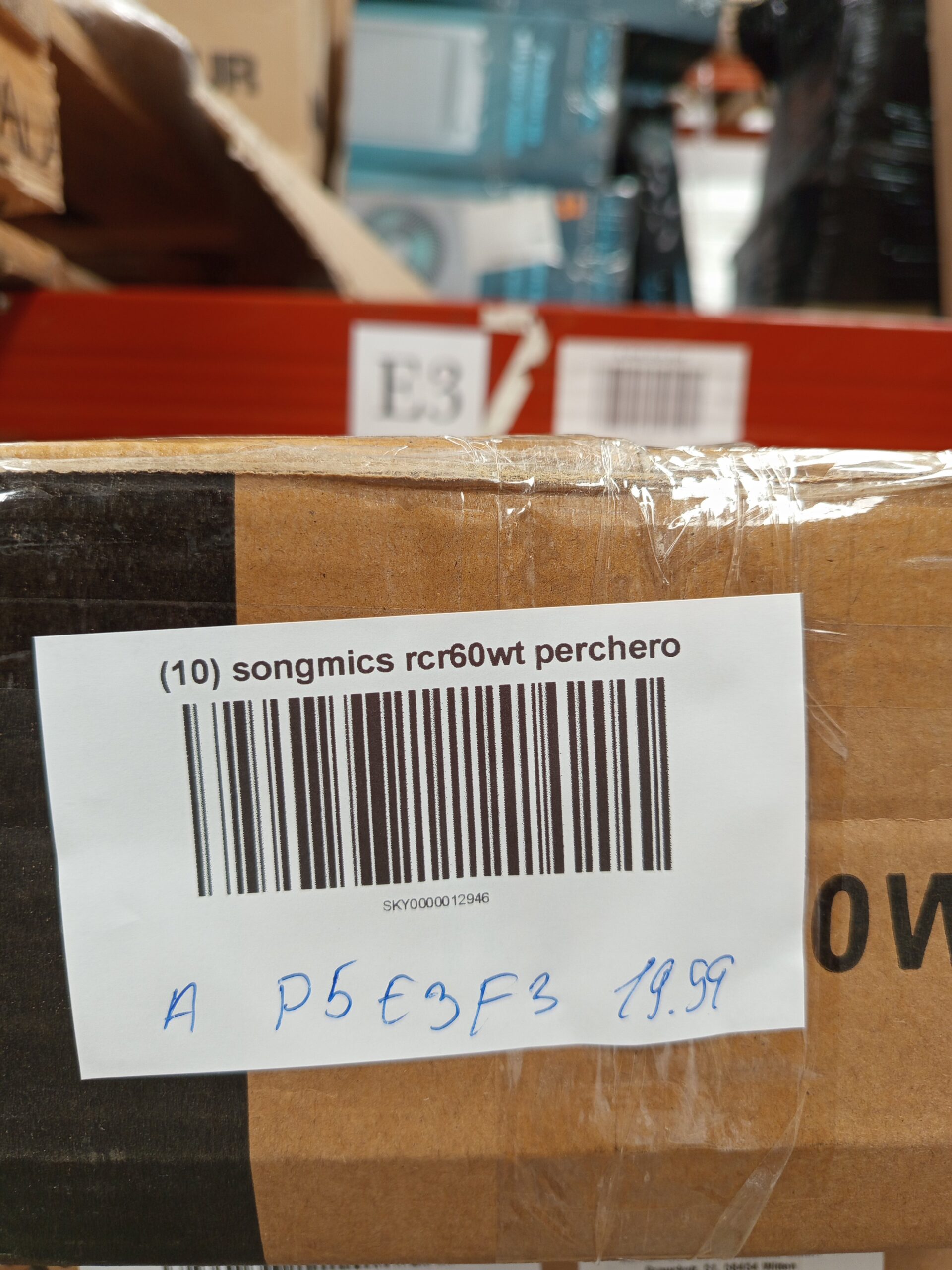 VASAGLE Perchero de madera RCR60WT - Imagen 7