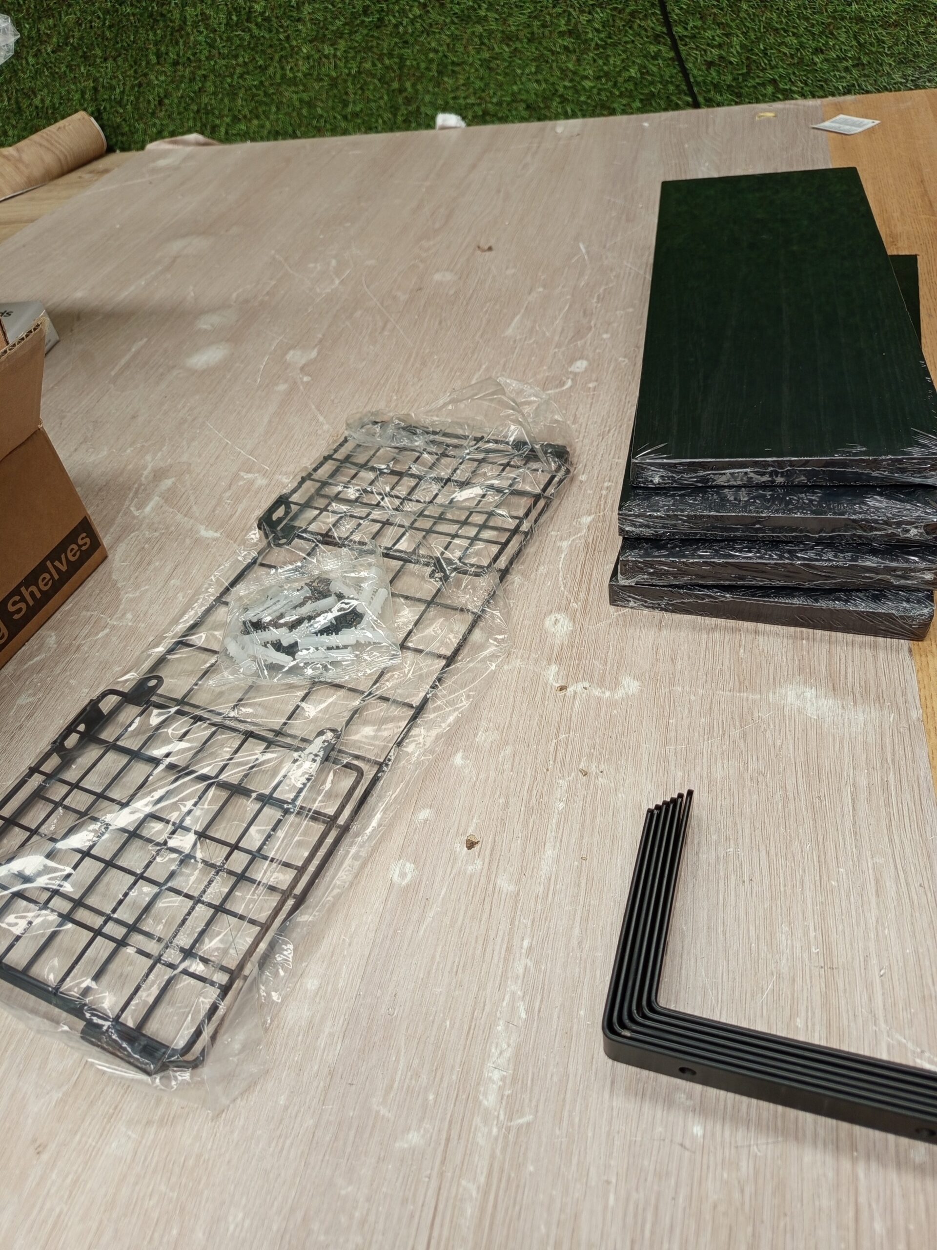 Pipishell Estantes flotantes con cesta - Imagen 5