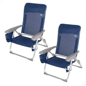 AKTIVE Pack 2 sillas de Playa Plegado Plano