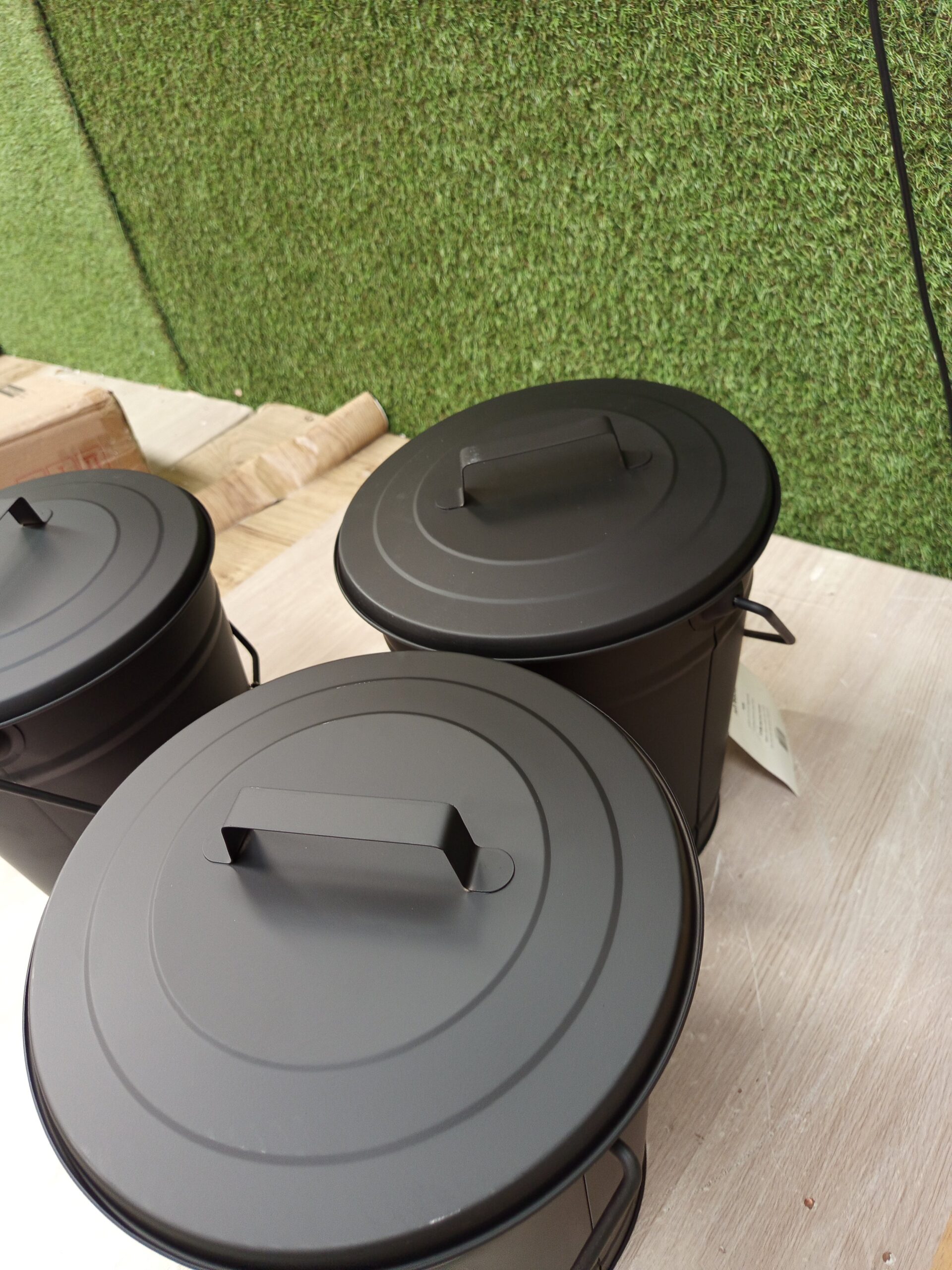 Relaxdays Cubos Cenizas con Tapa - Imagen 5
