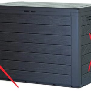 Baul de Jardin 190 litros Woodebox de plastico