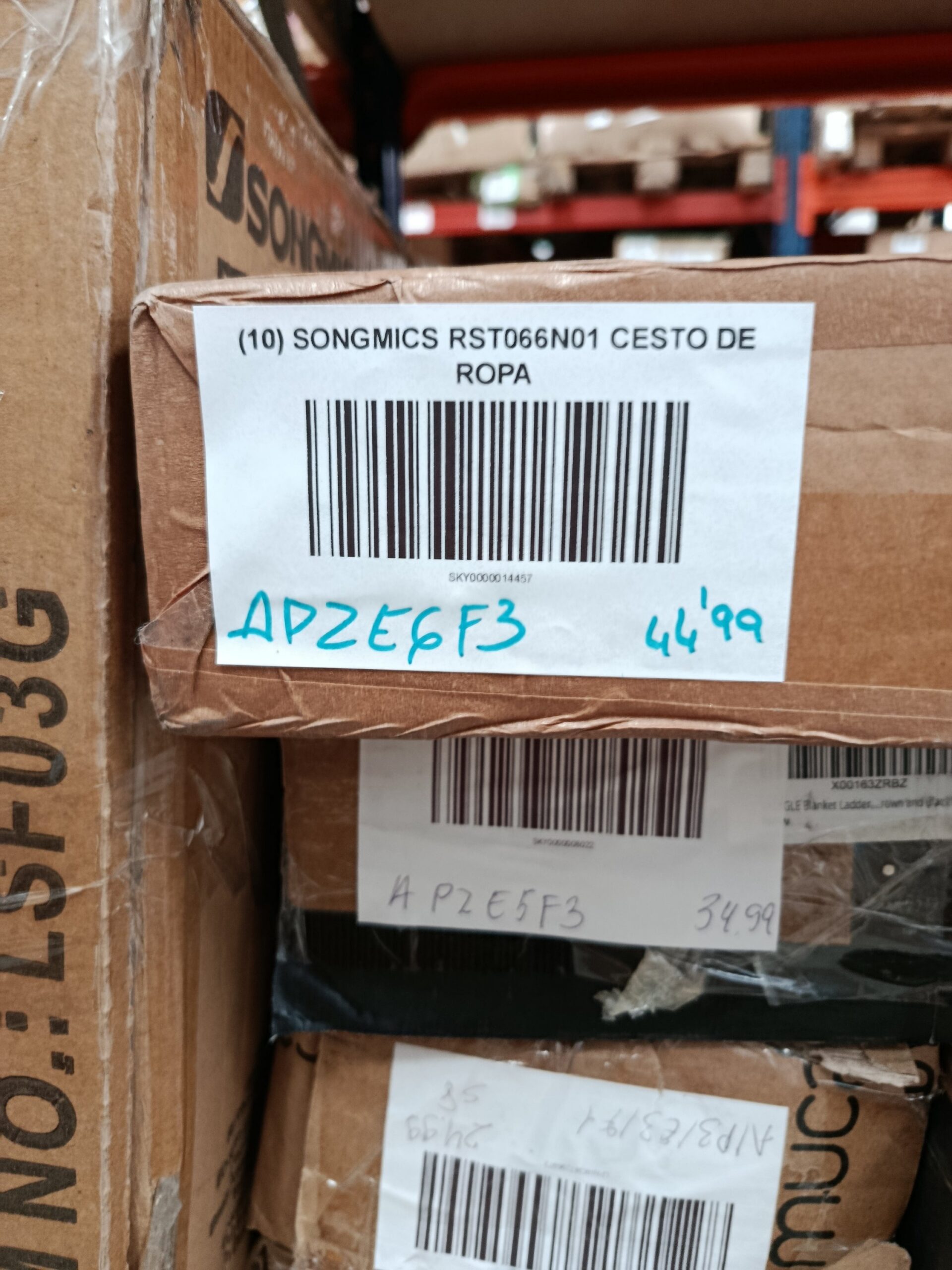 SONGMICS Cesto de Ropa Sucia RST066N01 - Imagen 8