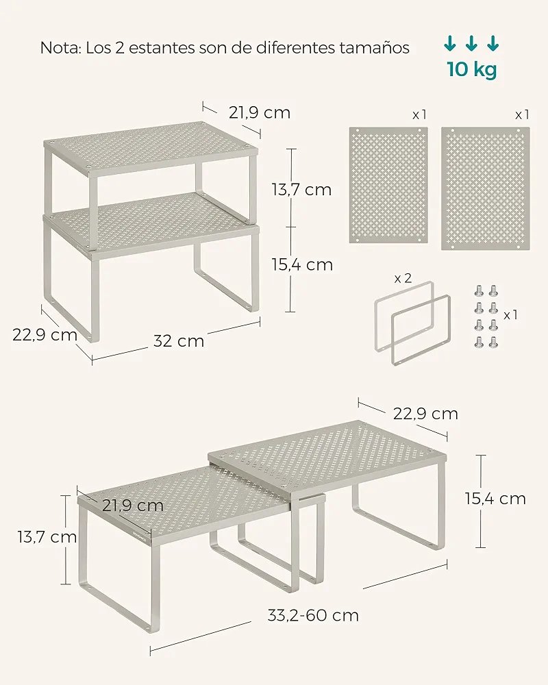 SONGMICS Estante para Especias, 4 ESTANTES - Imagen 2