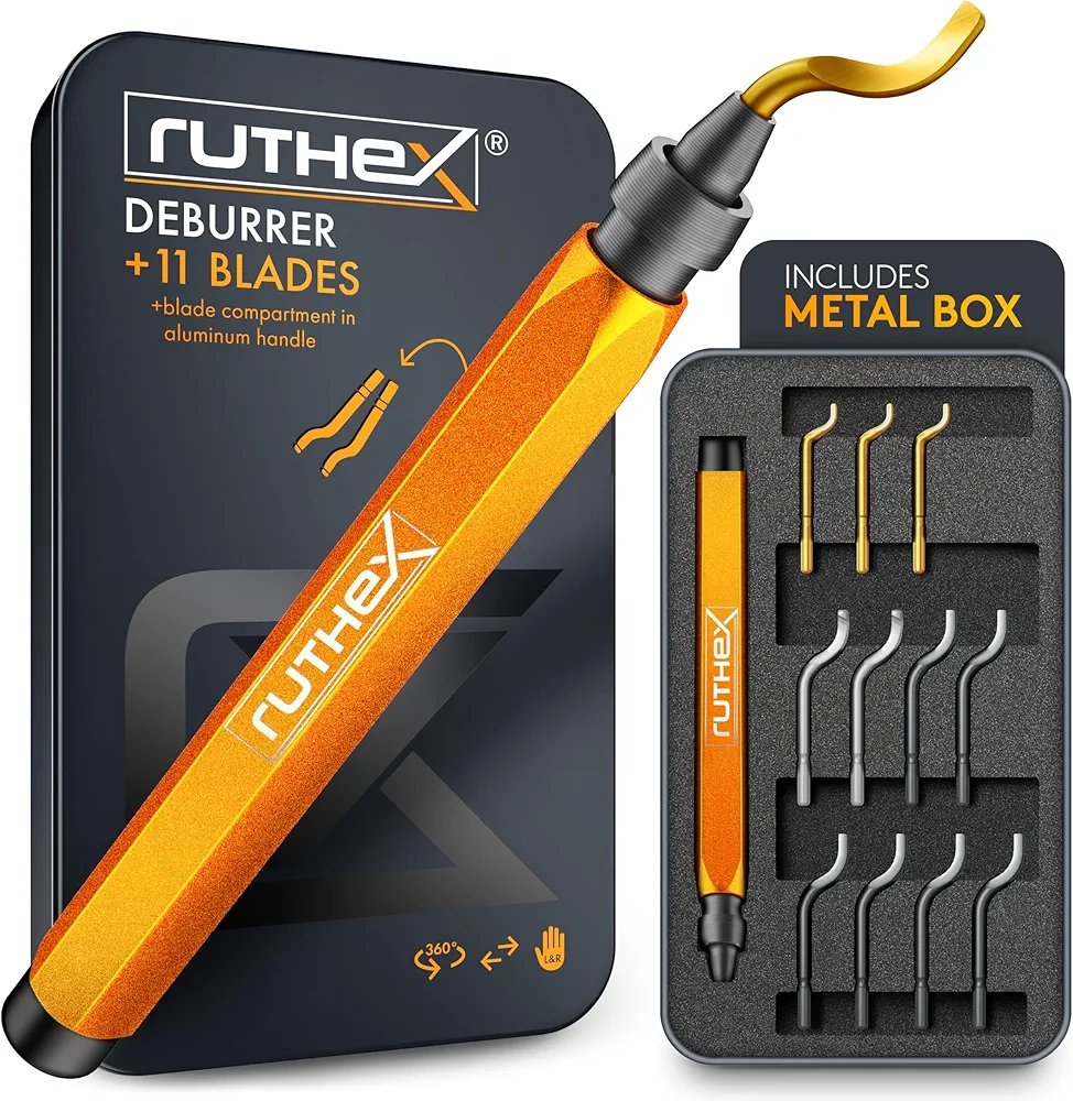 Ruthex Desbarbador acero inoxidable - ideal para impresión 3D - Imagen 3