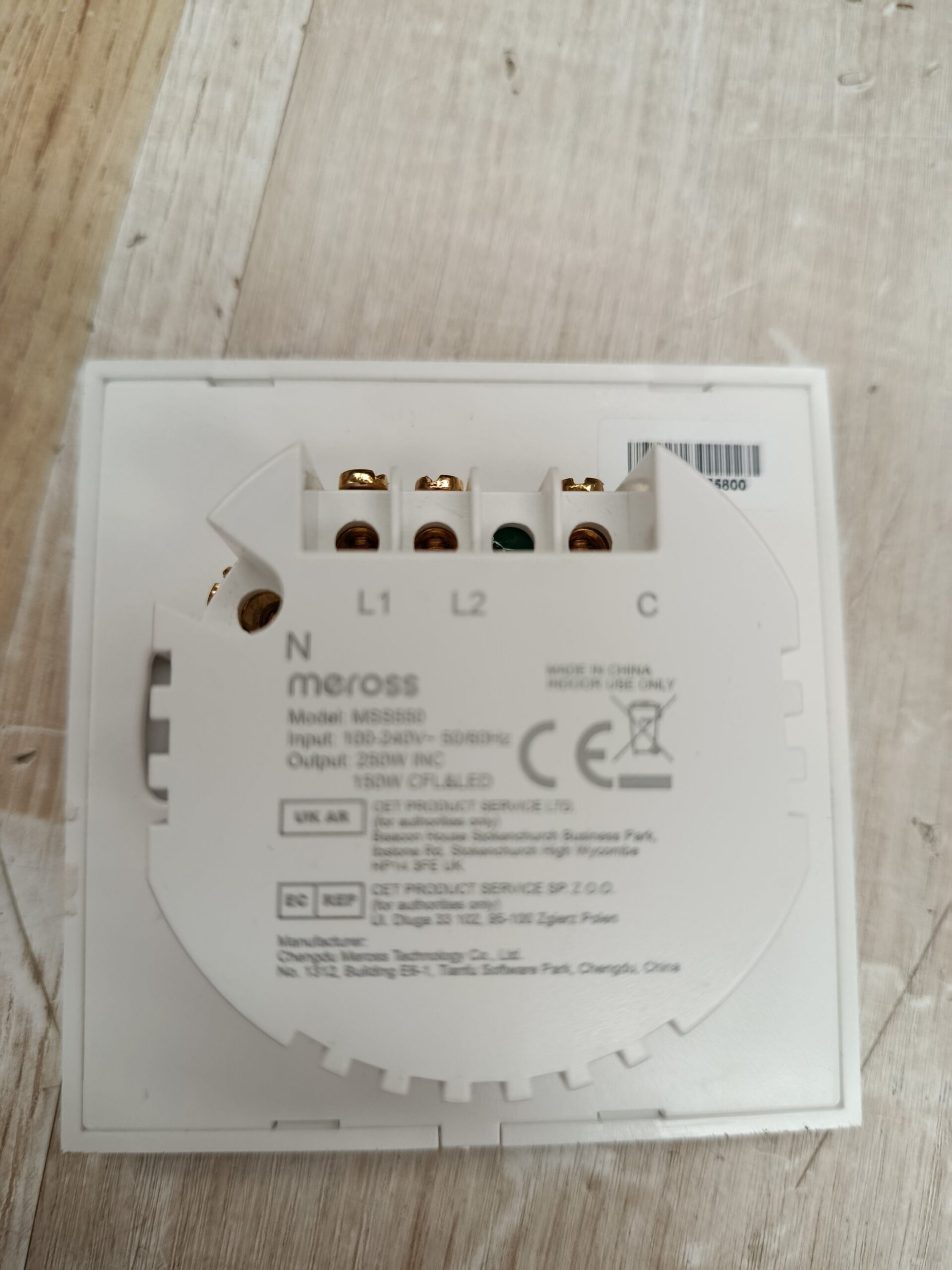 Meross Interruptor de Pared Táctil WiFi, 2 Vías, 1 Canal - Imagen 4