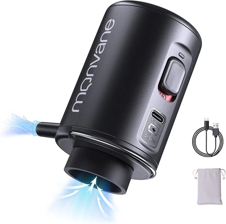 MONVANE Bomba de Aire Eléctrica para Bolsas Vacío Ropa