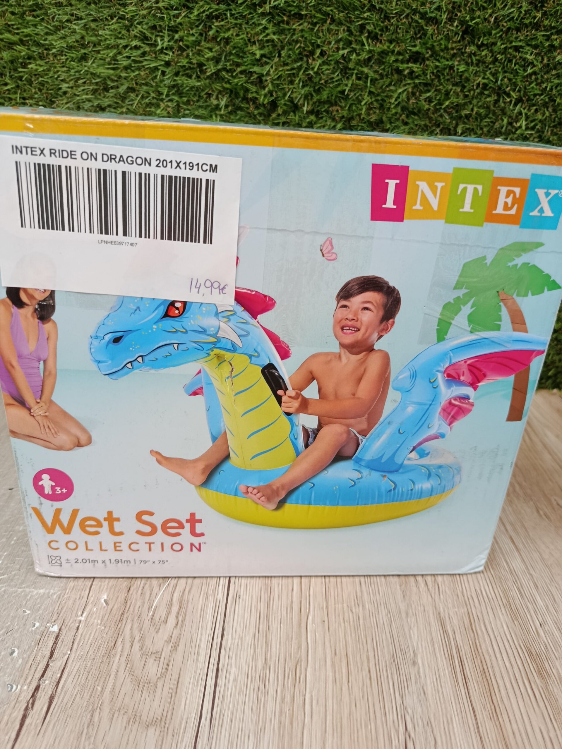 Intex Intex-57563NP Ride on Dragon 201x191 cm 3 años, Multicolor - Imagen 6