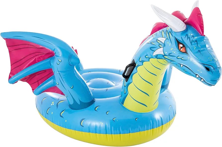 Intex Intex-57563NP Ride on Dragon 201x191 cm 3 años, Multicolor