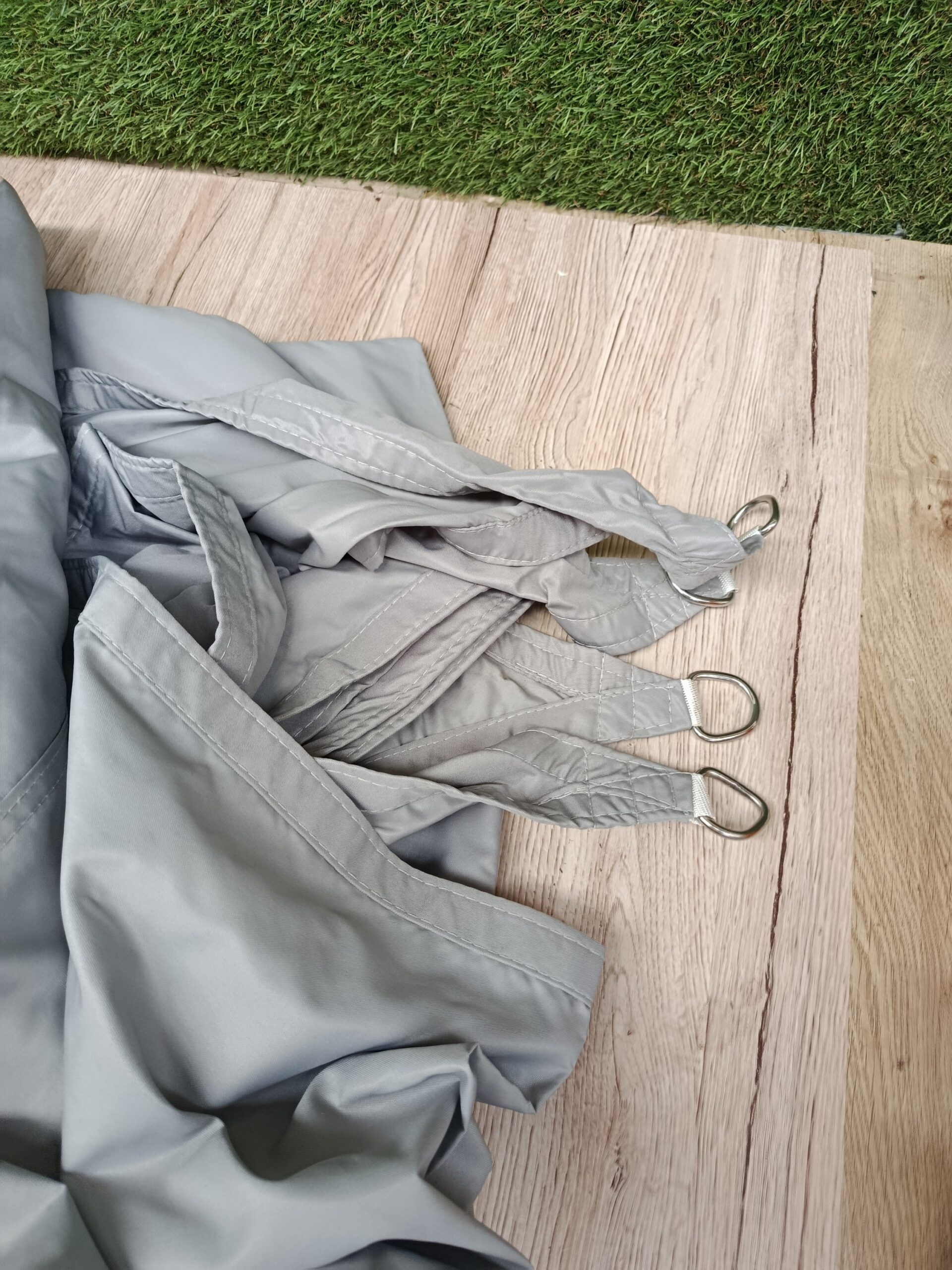 Dripex Toldo Vela Rectangular 3x5 m, Color Gris - Imagen 5