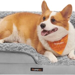 Feandrea PGW252G01 Cama Perro Mediano, Gris Paloma