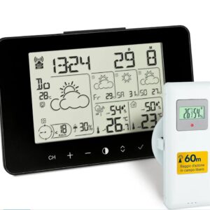 TFA Dostmann Meteotime Primo Negro LCD Batería.