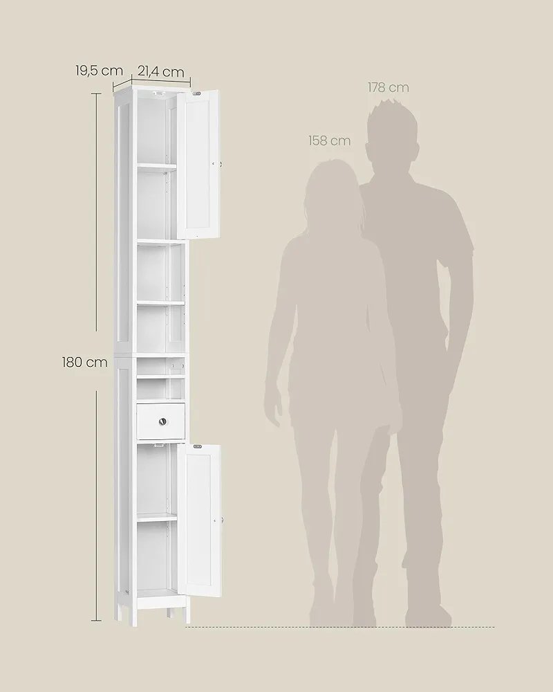 VASAGLE MUEBLE ALTO DE BAÑO - Imagen 2