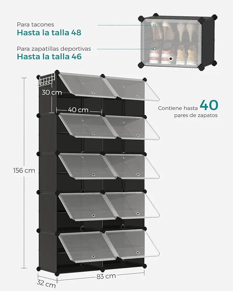 MUEBLE ZAPATERO DE PLASTICO - Imagen 2