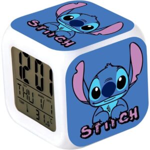 DESPERTADOR DIGITAL STITCH, CON LUZ
