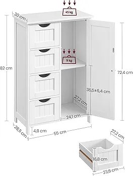 MUEBLE DE BAÑO 4 CAJONES - Imagen 2