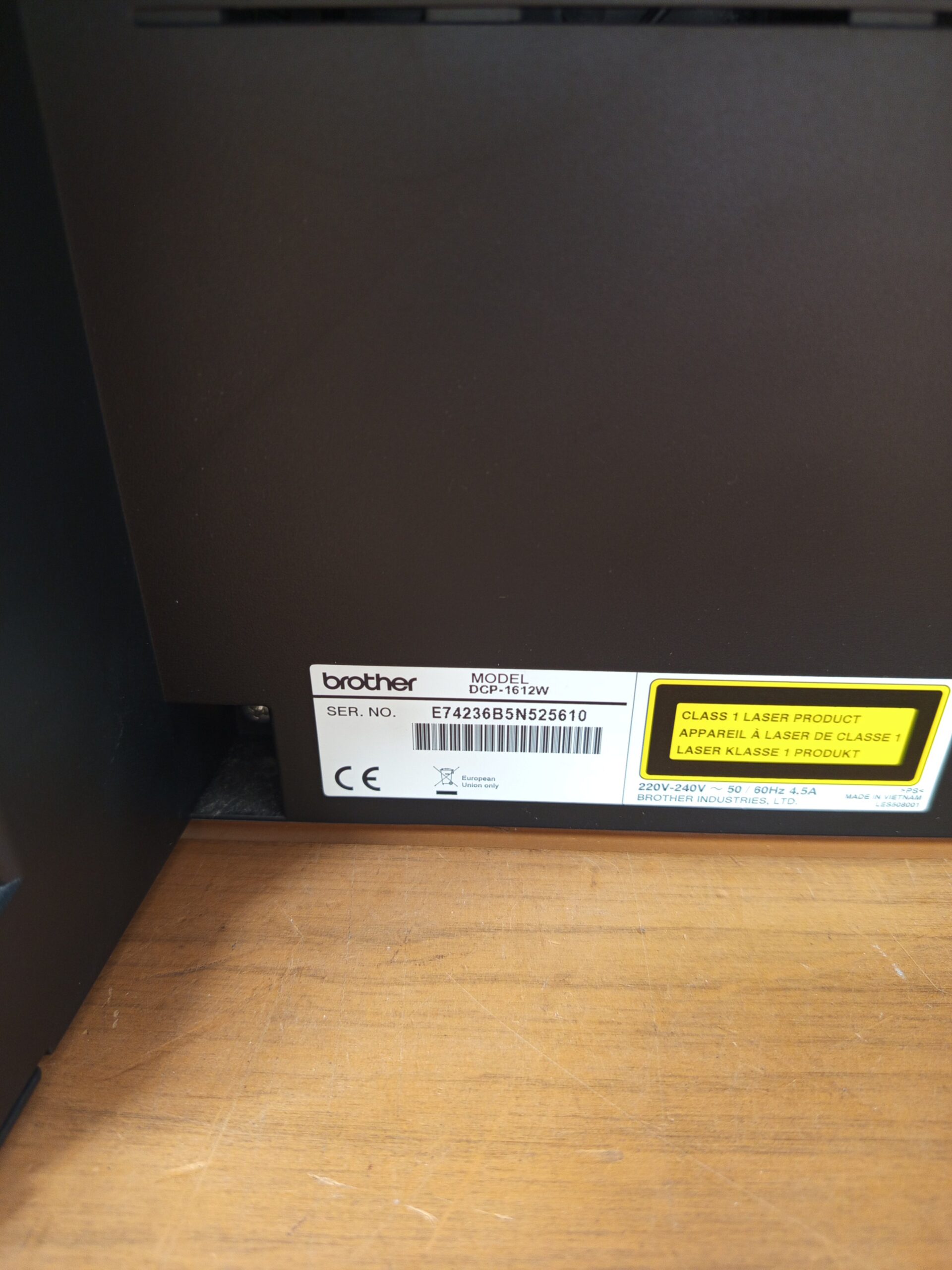 Brother DCP-1612W - Impresora Multifunción Láser, Conexión USB 2.0.. - Imagen 3