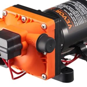 VEVOR Bomba de Diafragma 12 V 11,36 L/min, Bomba de Agua de 4 Cámaras..
