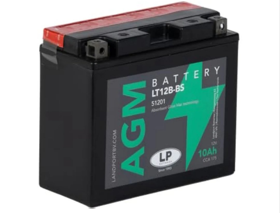 Batería de arranque para motor LP Landport 12 Voltios, 6.5Ah AGM- LT7B-BS.