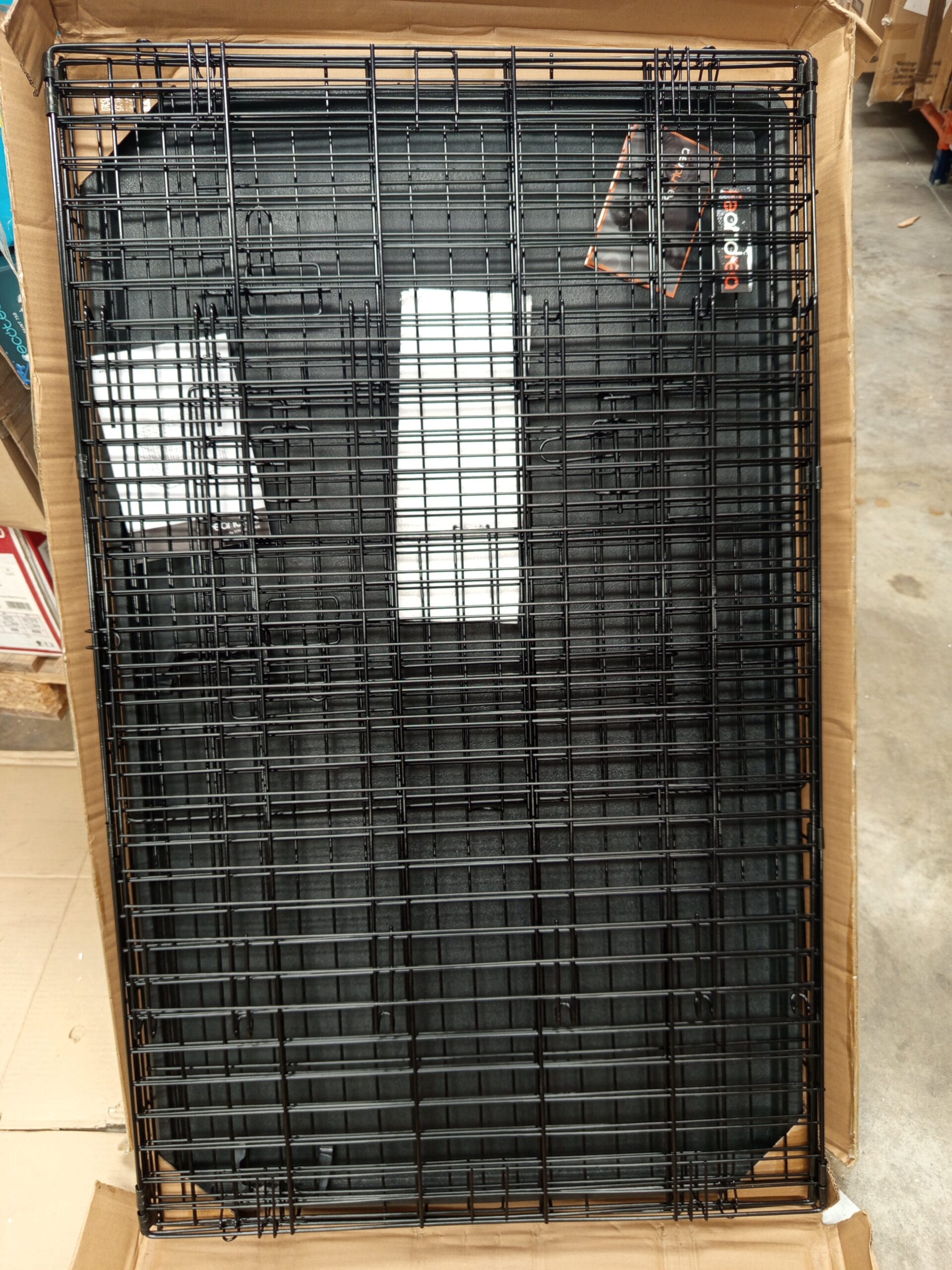 Feandrea PPD48BK Jaula para Perros Plegable con 2 Puertas. - Imagen 4