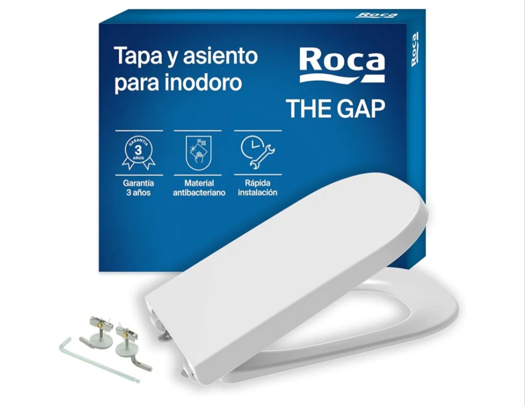 Roca The Gap - Tapa y asiento de Supralit.