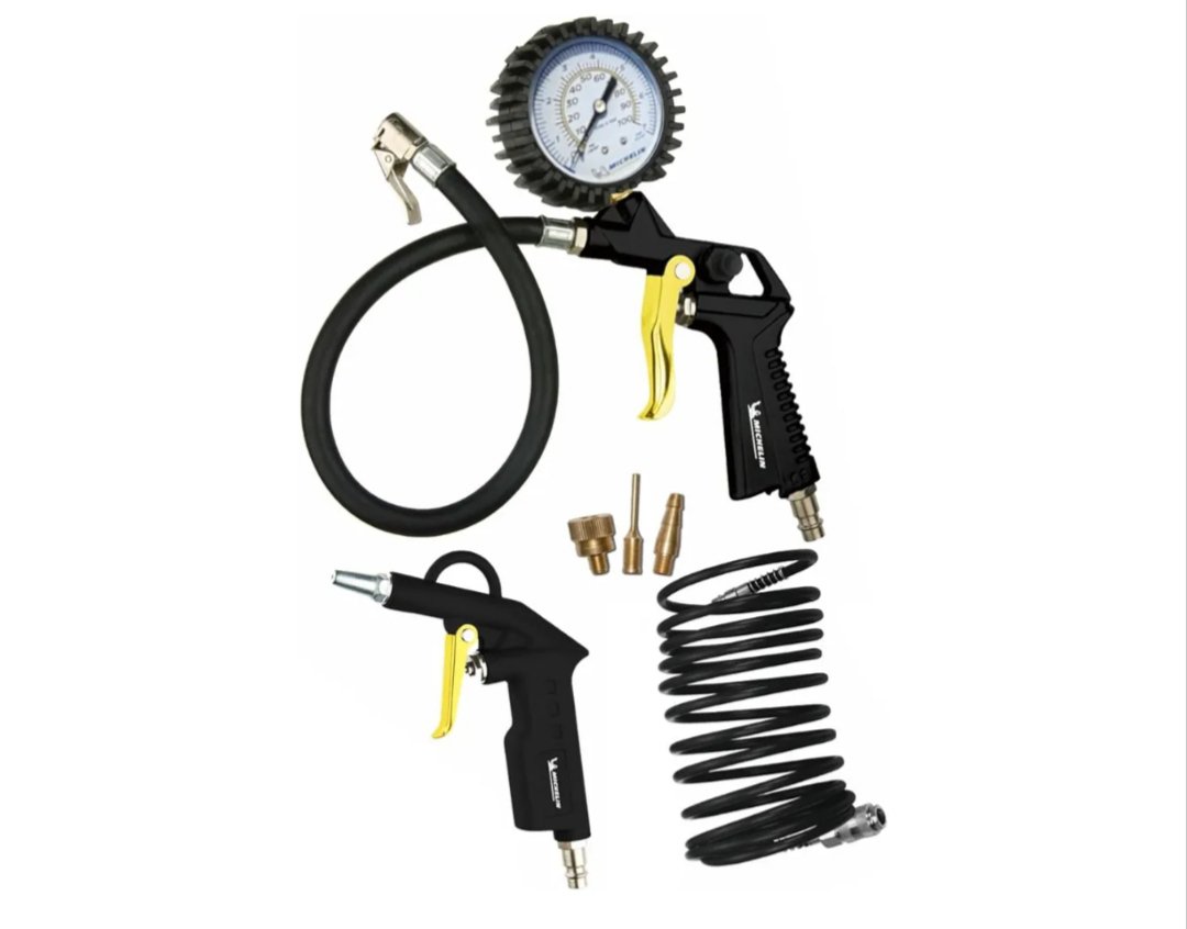 MICHELIN - Kit de aire comprimido de 3 piezas.