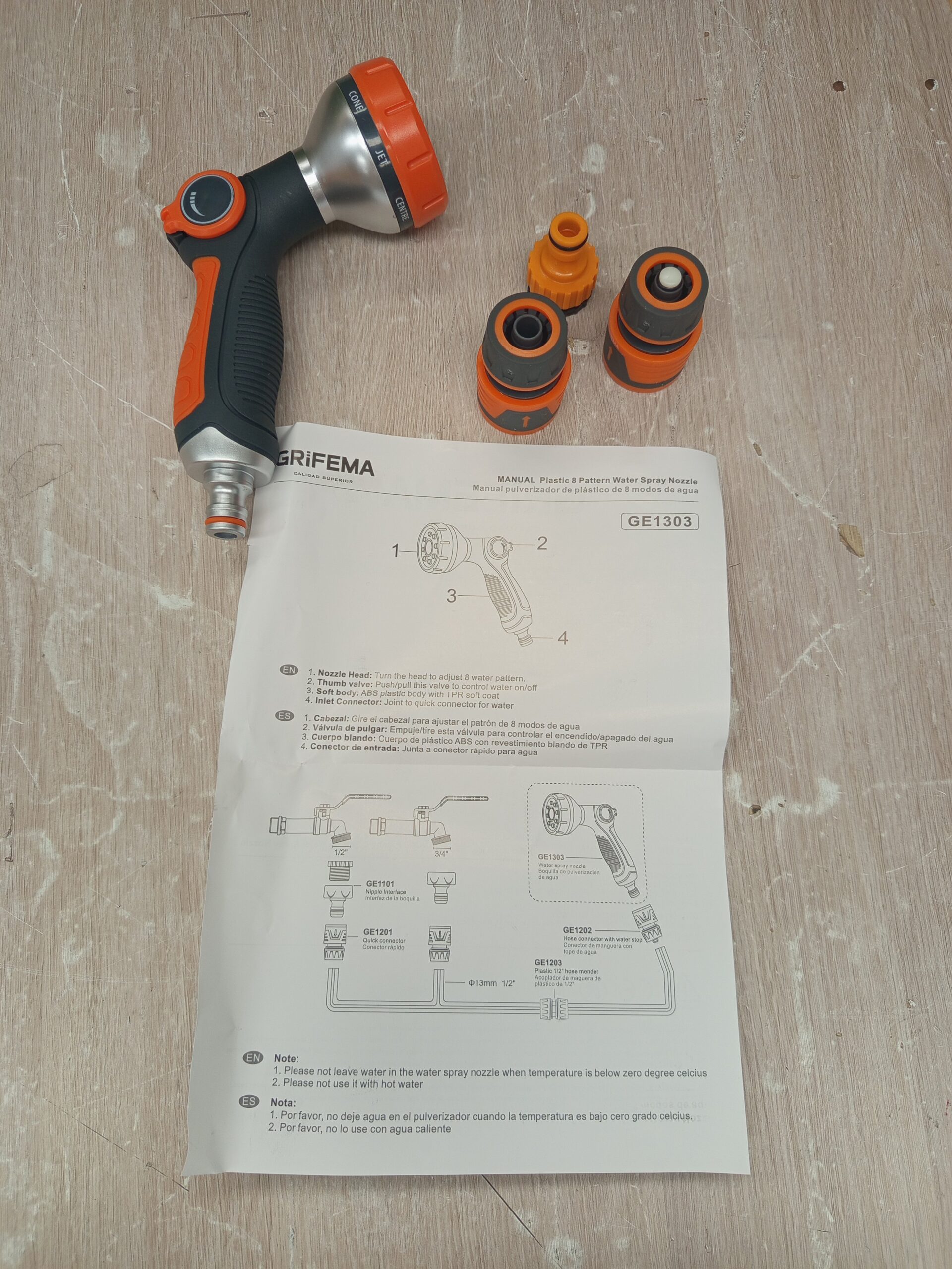 GRIFEMA, GE1303-1 Pistola de riego. - Imagen 6