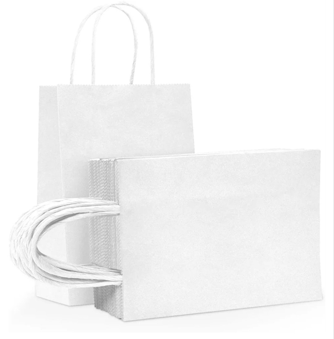 Bolsas de Papel Kraft Con Asas para Regalo