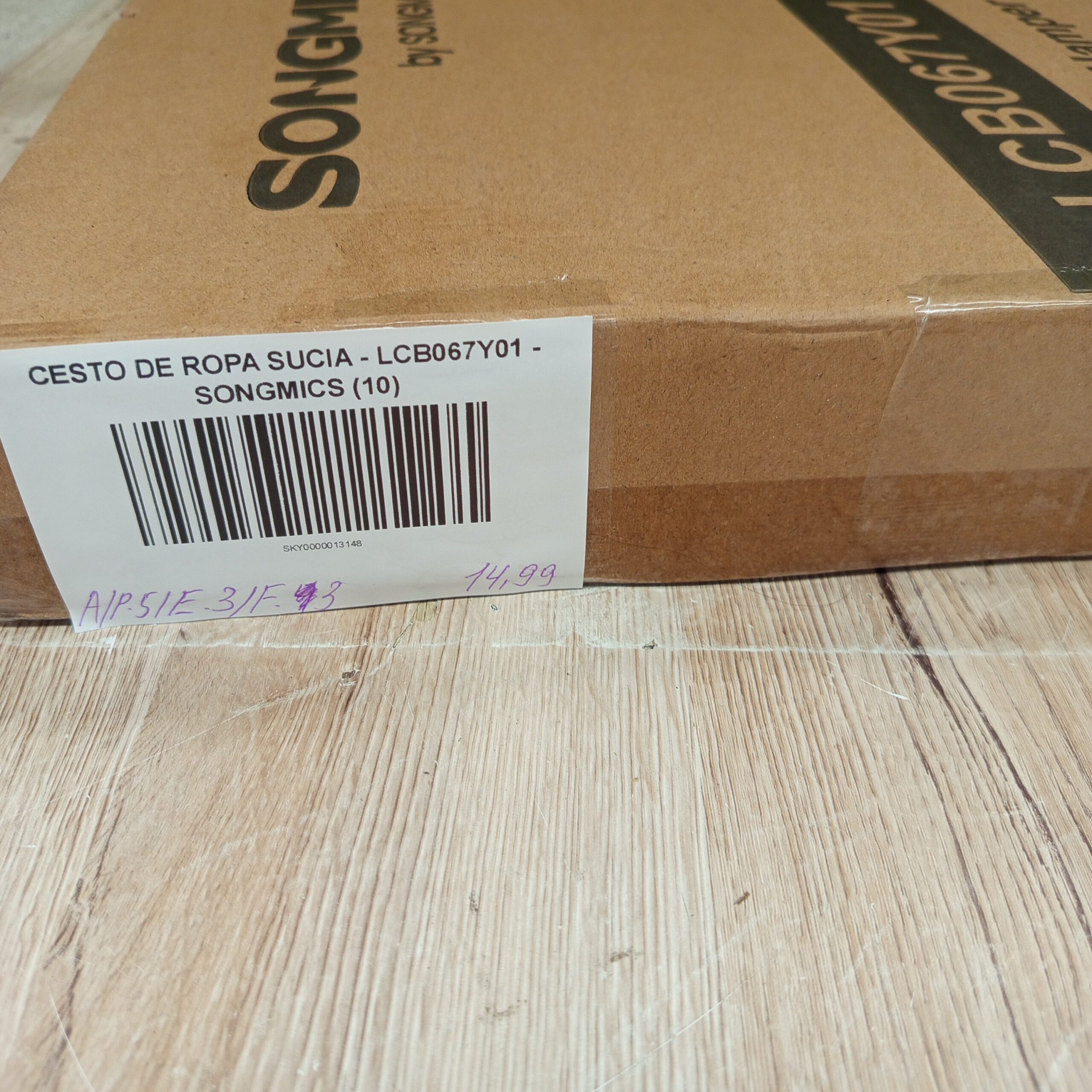 Cesto de Ropa Sucia - LCB067Y01 - SONGMICS - Imagen 7