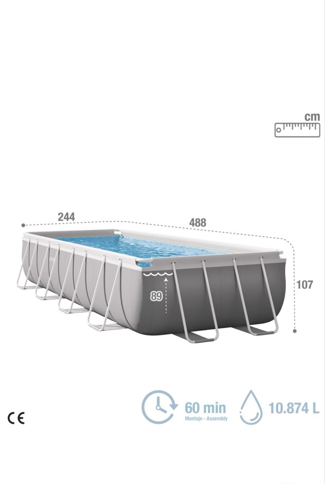 Lona para Piscina rectangular, 5M - INTEX.. - Imagen 2
