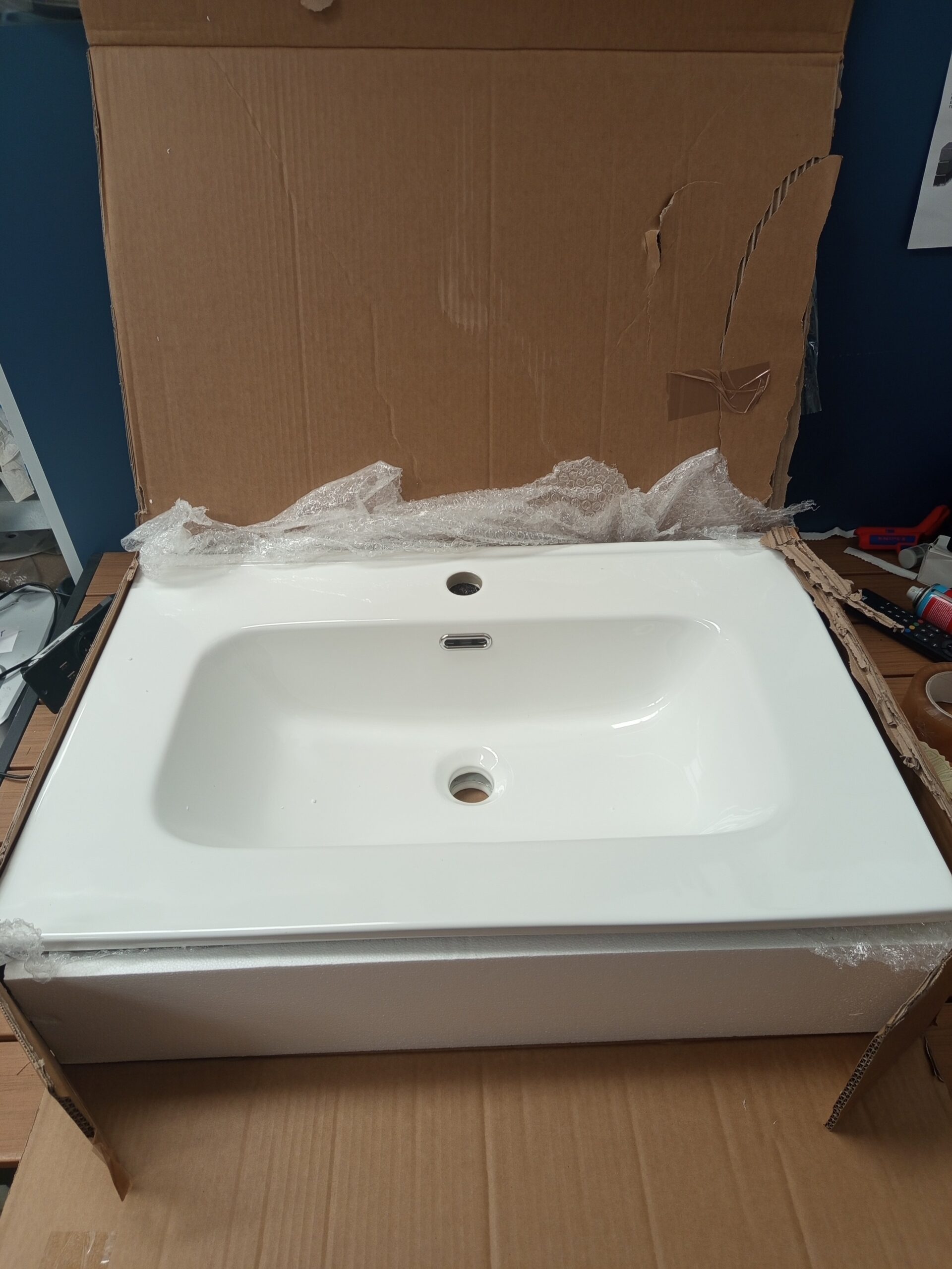 BAIKAL Lavabo Rectangular sobre Encimera Fondo 46cm | Ancho 71cm - Imagen 3