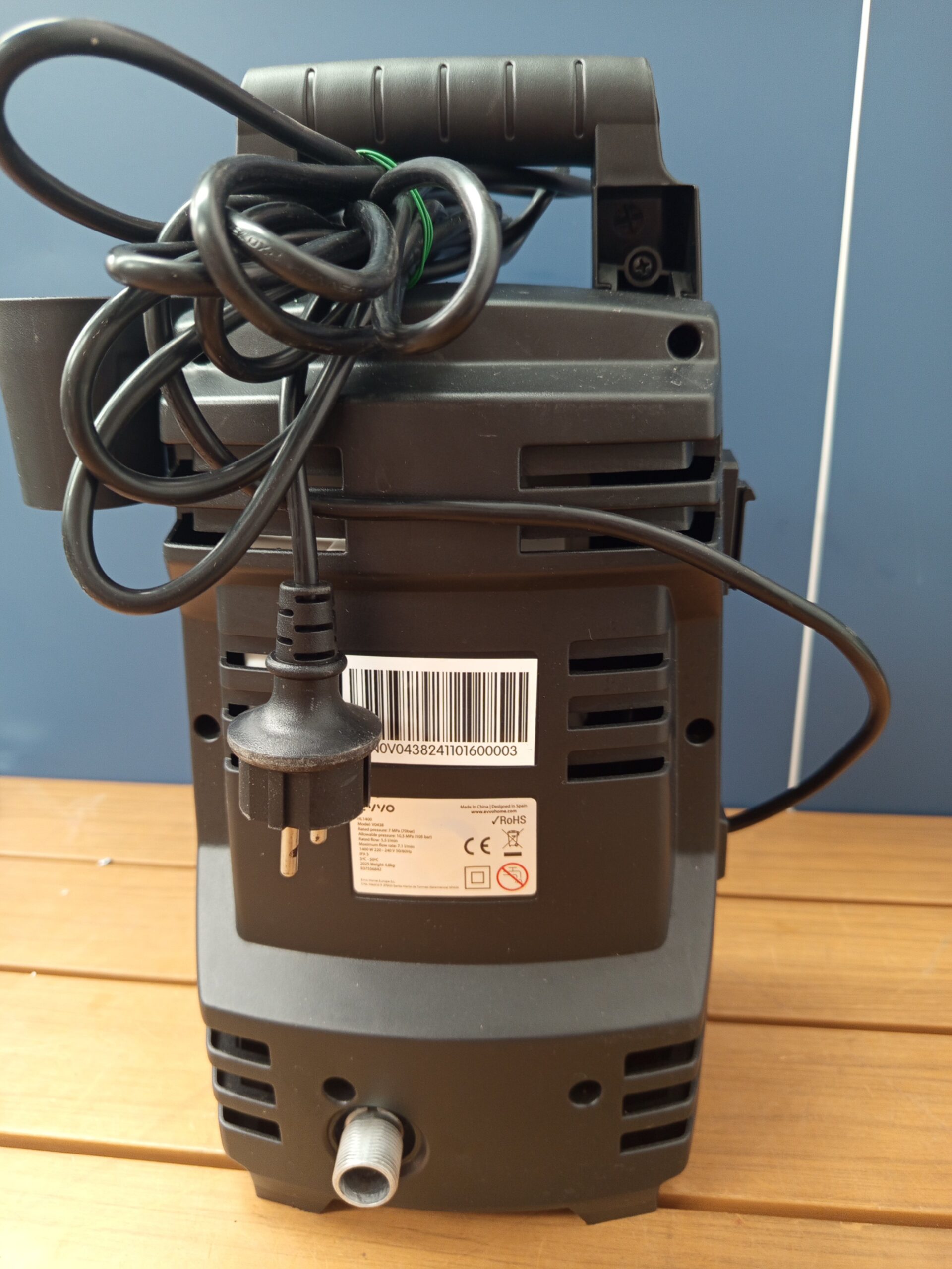 EVVO Hidrolimpiadora Espumadora HL1400, 1400W, 105 Bares, 426 l/h.. - Imagen 4