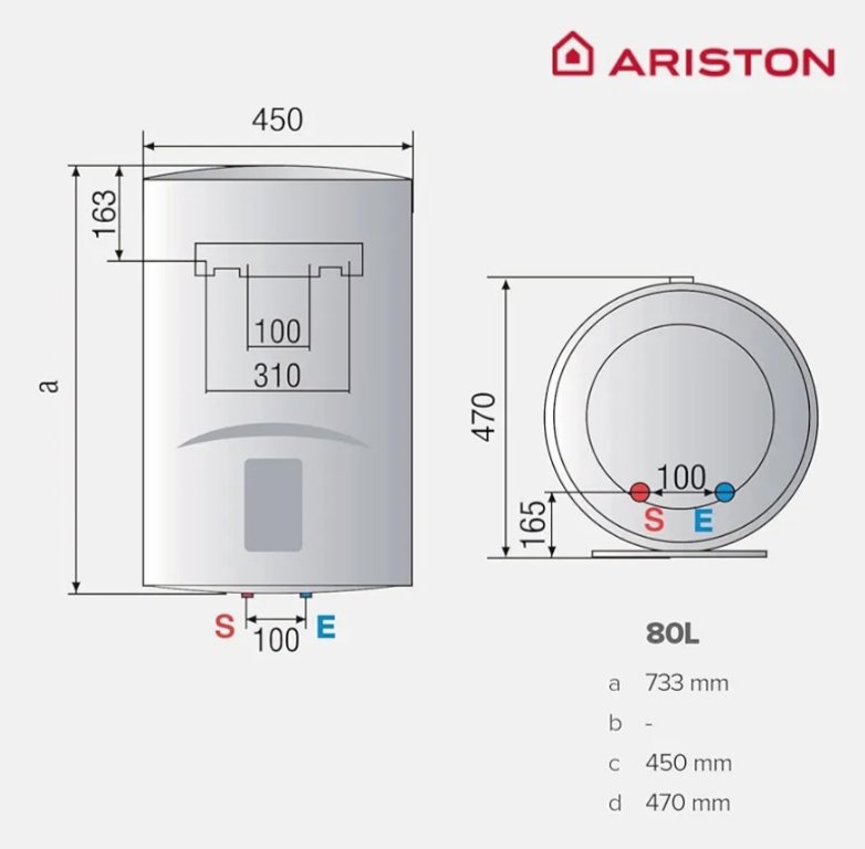 Ariston Lydos R - Termo Electrico 80 Litros. - Imagen 2