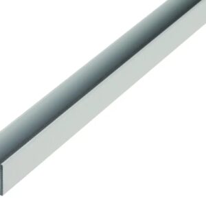 Alberts 475697 Perfil en U, Aluminio, natural, 1000 x 15 x 20 mm.
