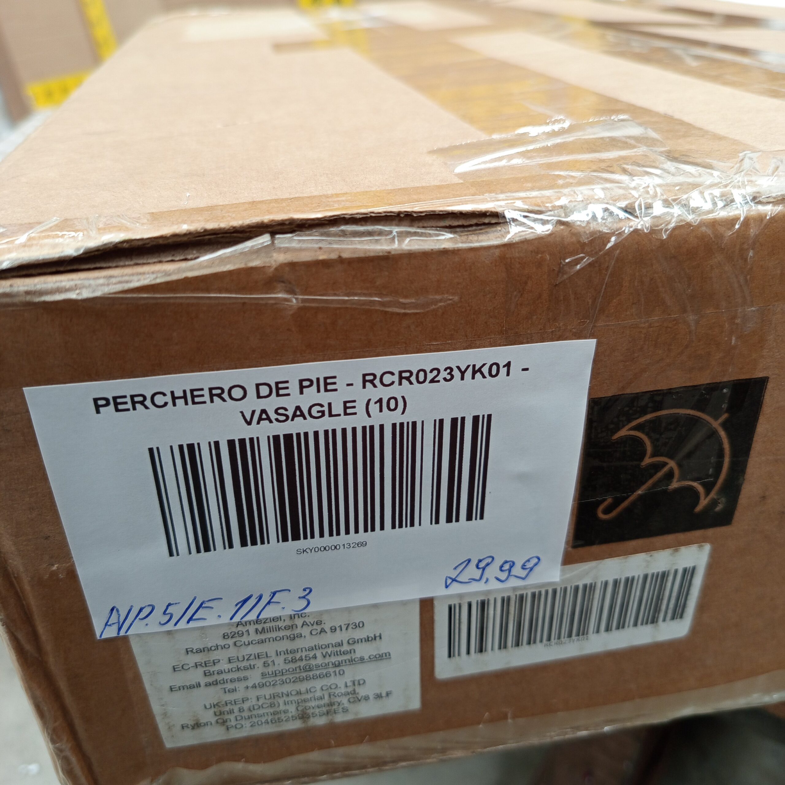 Perchero de Pie - RCR023YK01 - VASAGLE - Imagen 9