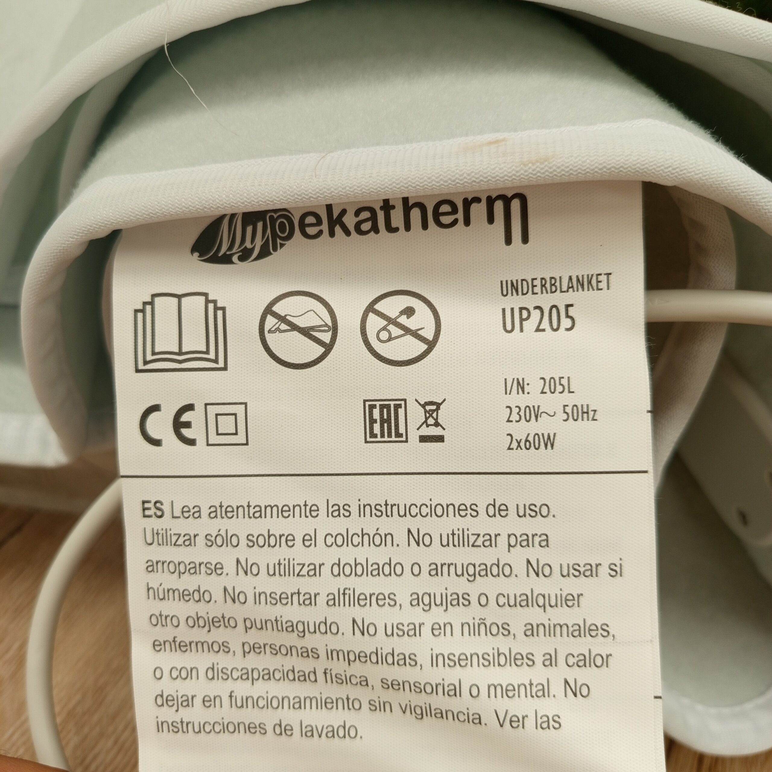 Calientacamas doble, 160x140 cm - Pekatherm - Imagen 6