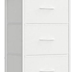 Cómoda 3 Cajones de Tela - LGS313WH01 - SONGMICS