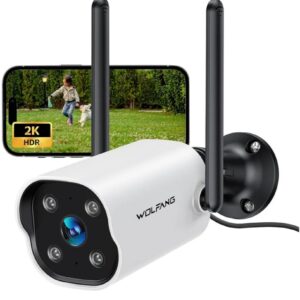 WOLFANG Camara Vigilancia WiFi Exterior