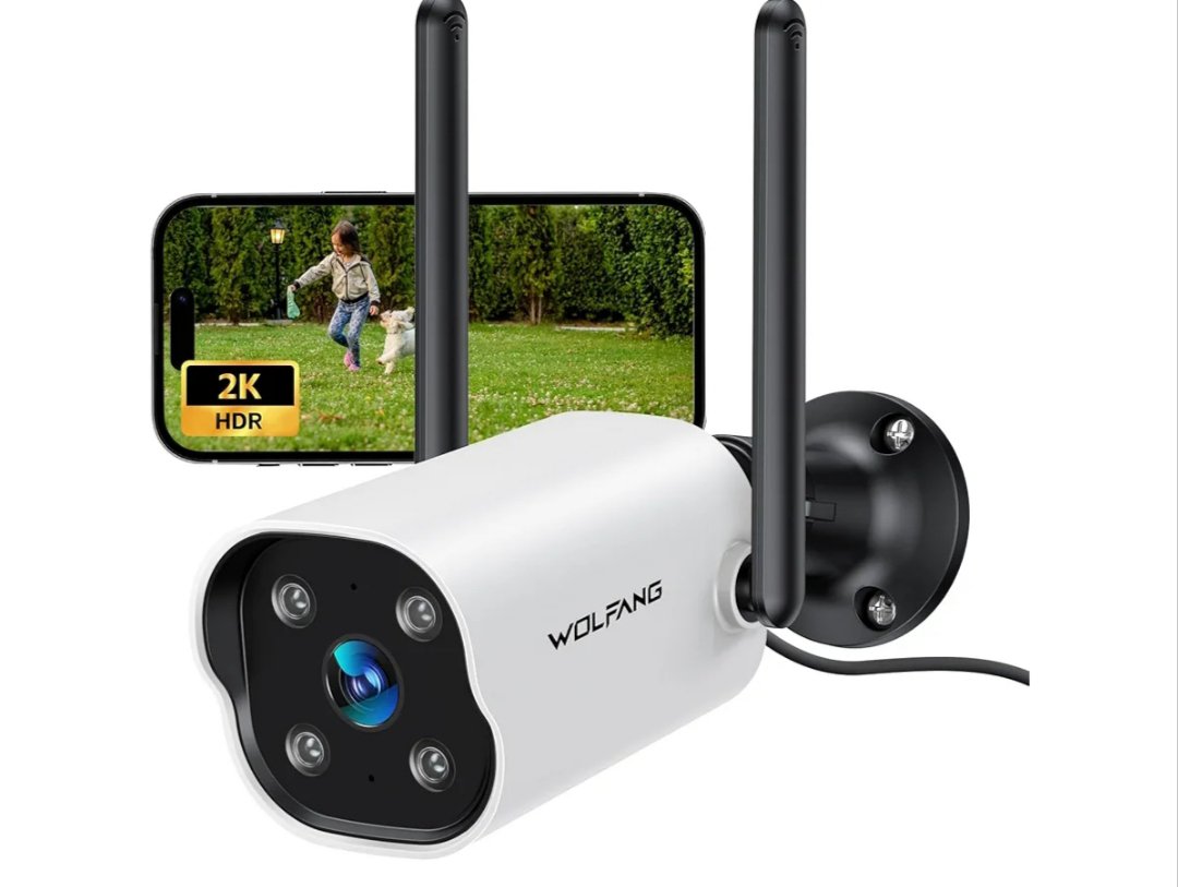 WOLFANG Camara Vigilancia WiFi Exterior