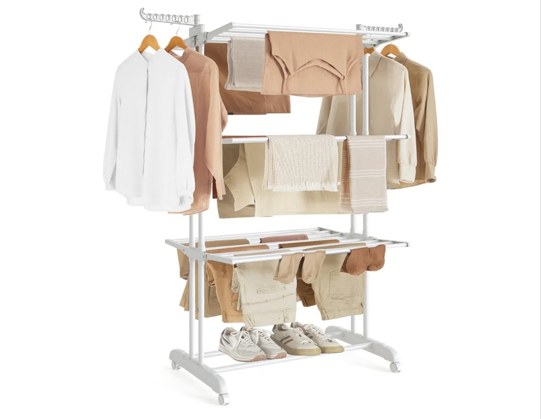 SONGMICS Soporte de secado de ropa LLR701W03
