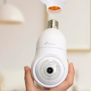 NIVIAN Cámara de vigilancia WiFi Tipo Bombilla