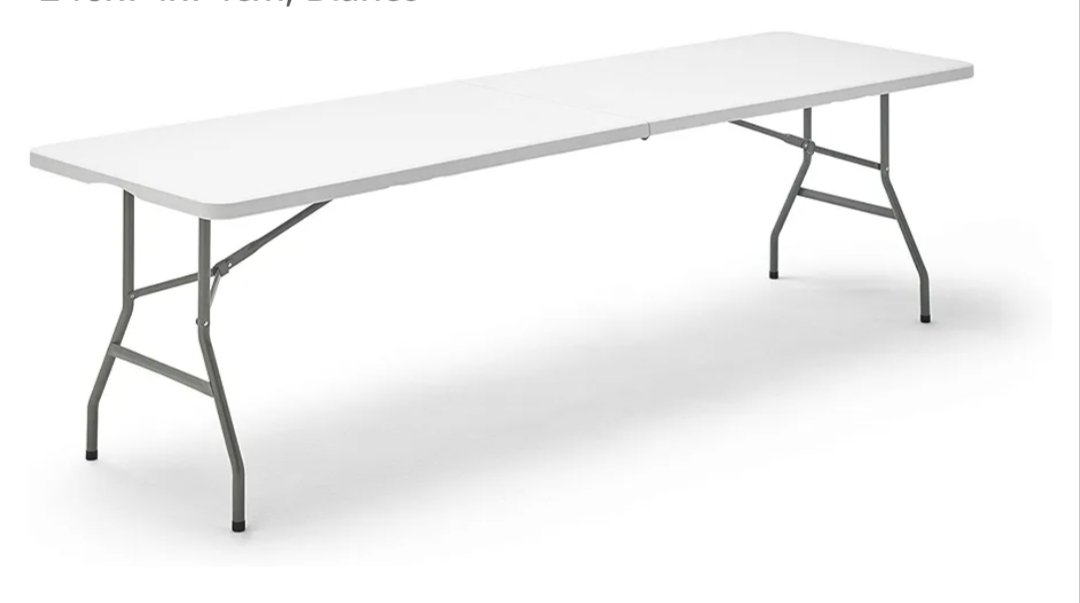 KG KITGARDEN - Mesa Plegable Portátil Multifuncional, 240x74x74cm