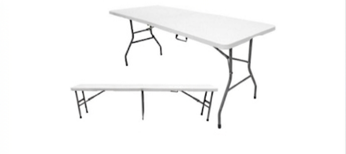 Mesa plegable con banco solid