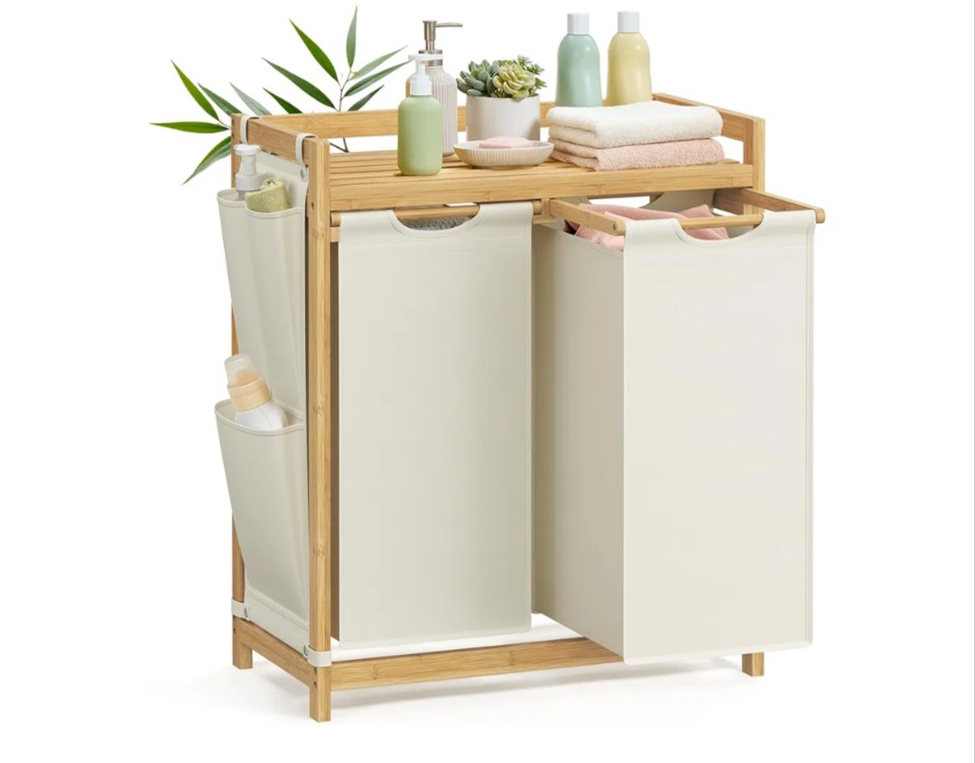 SONGMICS Cesto para Ropa Sucia RLH100W01
