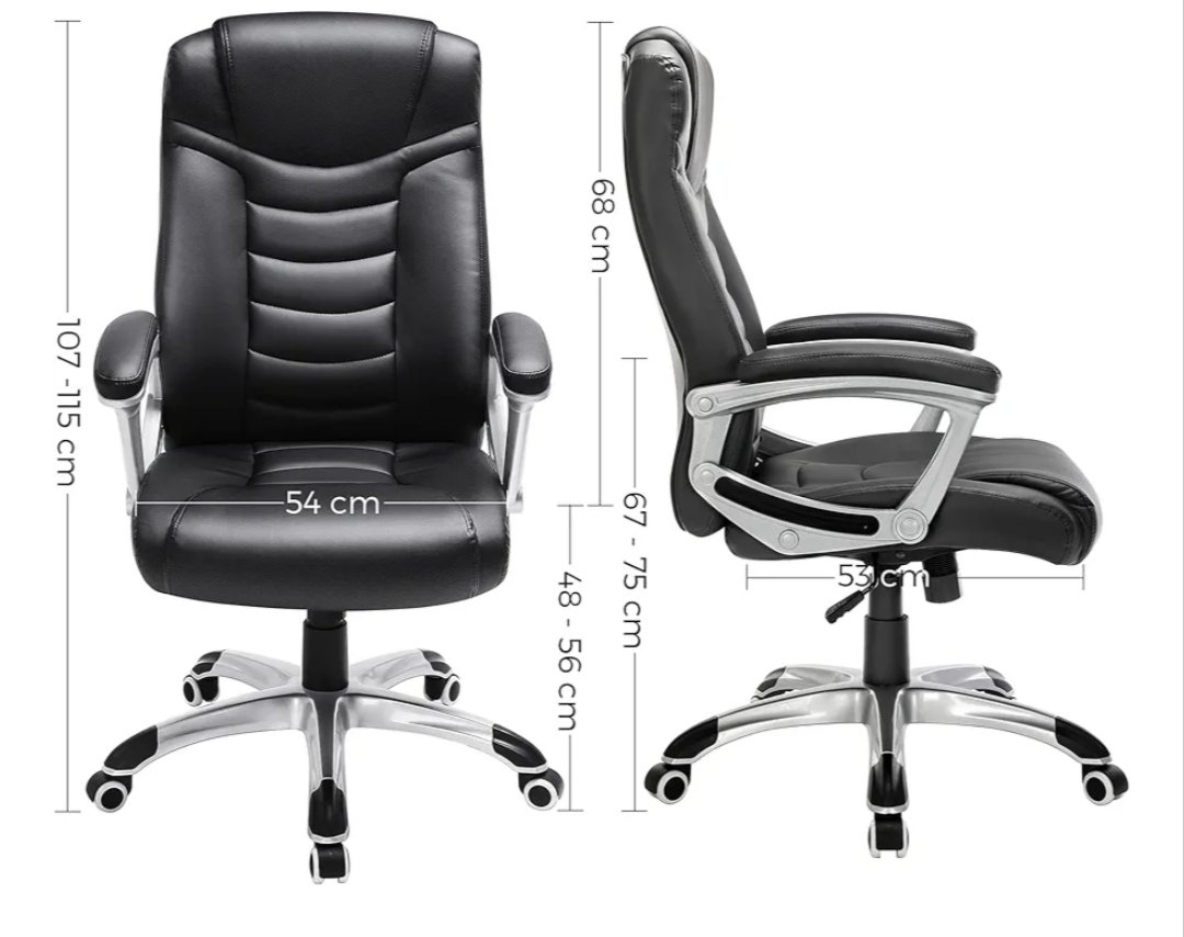 SONGMICS Silla de Oficina OBG21B - Imagen 2