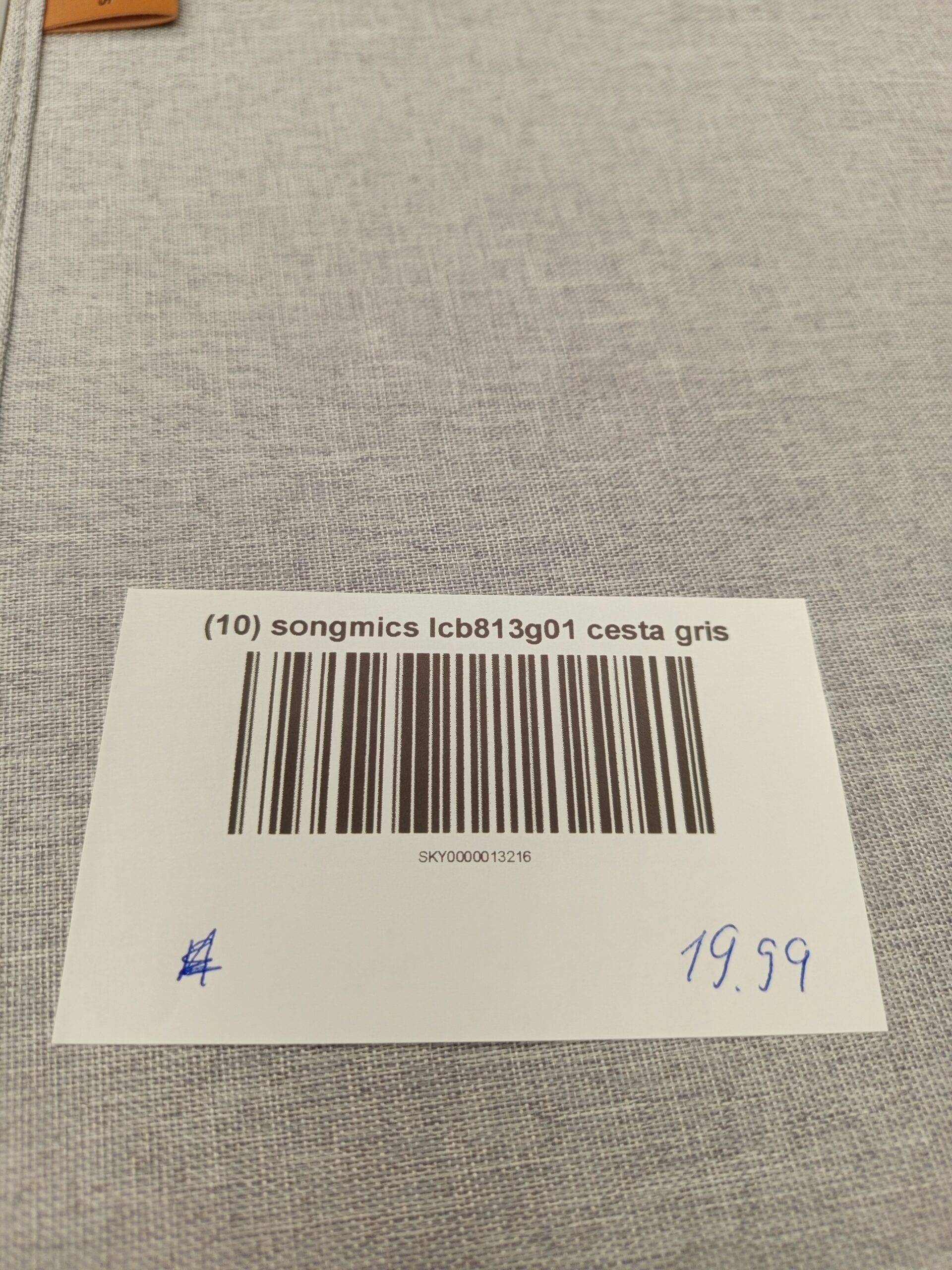 Cesto de ropa Songmics de tela con tapa LCB813G01 - Imagen 3