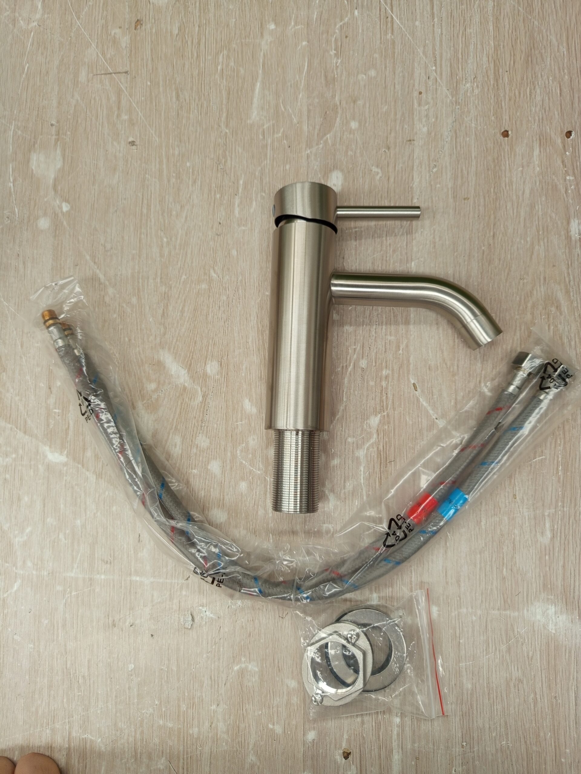 Grifo de lavabo en acero inoxidable 304 cepillado - Imagen 5