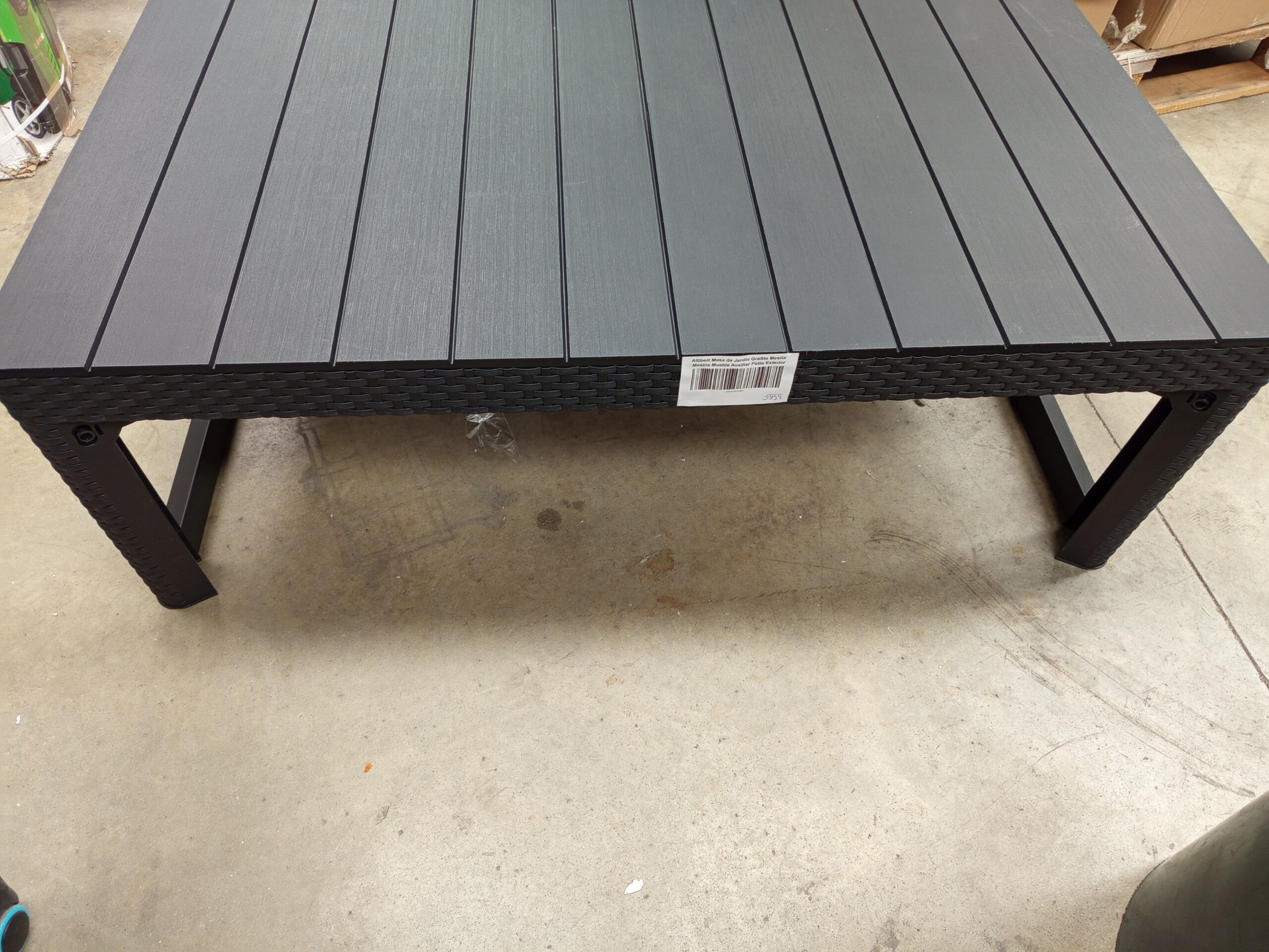 Allibert Mesa de Jardín Grafito Mesita Mesilla Mueble. - Imagen 2