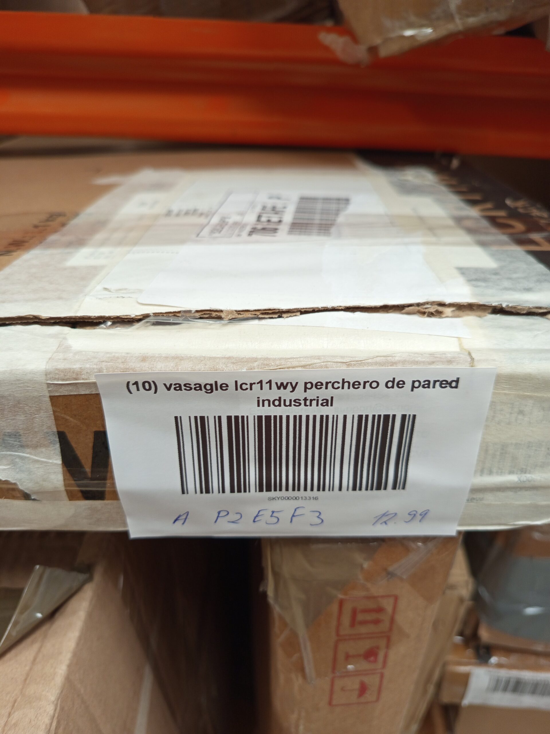 VASAGLE - Perchero de pared industrial LCR11WY - Imagen 8